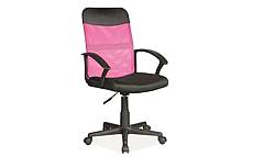 Kancelářská otočná židle Q-702 ružová/černá