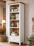 Knihovna LEVANDE SLIM REG1P bílá