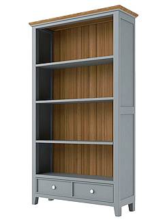 Knihovna LEVANDE SLIM REG2P šedomodrá