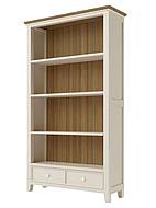 Knihovna LEVANDE SLIM REG2P z masivu krémová