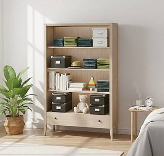 Knihovna se šuplíkem MAROKO RT2 120cm přírodní buk