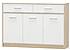 Kombinovaná komoda TIPS 3d2s - dub sonoma/bílá