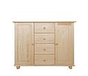 Kombinovaná komoda z masivu Nikolas 2D5S, š.118 cm více odstínů