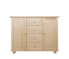 Kombinovaná komoda z masivu Nikolas 2D5S, š.118 cm více odstínů