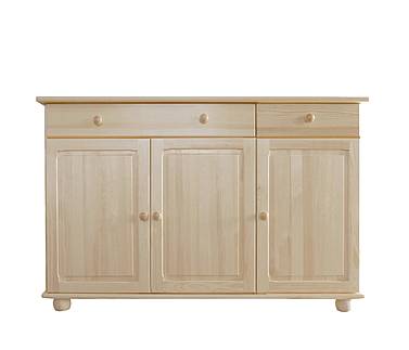 Kombinovaná komoda z masivu Nikolas 3D3S více odstínů