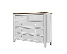 Komoda LEVANDE K8P5S z masivu bílá