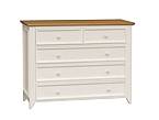Komoda LEVANDE K8P5S z masivu krémová
