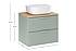 Koupelnová skříňka ASTER 60 cm zelená s umyvadlem