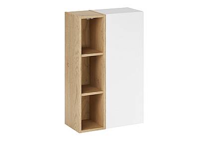 Koupelnová skříňka ASTER bílá/dub cremona s regálem