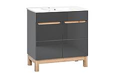 Koupelnová skříňka pod umyvadlo BALI II - 60 cm - šedá
