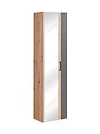 Koupelnová skříňka vysoká se zrcadlem 1D - 45 cm MADERA GREY