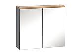 Koupelnová zrcadlová skříňka BALI II - 60 cm - šedá