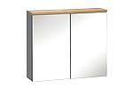 Koupelnová zrcadlová skříňka BALI II - 80 cm - šedá