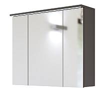 Koupelnová zrcadlová skříňka GALAXY - šedá - 80 cm