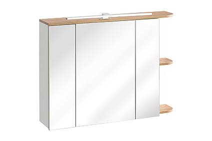 Koupelnová zrcadlová skříňka PLATINUM - bílá - 94 cm.