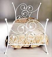 Kovová manželská postel Aurelia 160 x 200 - barva bílá