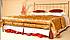Kovová manželská postel Kajtek 160 x 200 cm - patina měděná