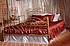 Kovová manželská postel Viking  160 x 200 cm - patina zlatá