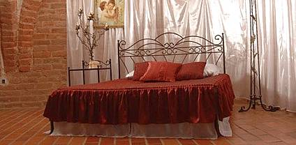 Kovová manželská postel Viking bez předního čela 160 x 200 cm - barva černá