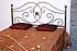 Kovová postel Alexandra 140 x 200 cm, stříbrná