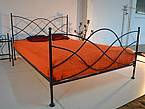Kovová postel Elisa 160 x 200 cm, černá