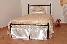 Kovová postel Kajtek 90 x 200 cm - patina měděná