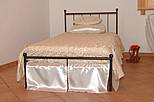 Kovová postel Kajtek 90 x 200 cm - patina zlatá