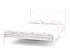 Kovová postel Kornelie bez předního čela 120 x 200 cm - barva bílá