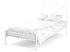 Kovová postel Kornelie bez předního čela 90 x 200 cm - barva bílá