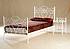 Kovová postel Viking  120 x 200 cm - barva bílá