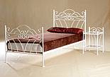 Kovová postel Viking  90 x 200 cm - barva bílá