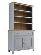 Kredenc LEVANCE AIR R4P z masivu šedomodrá