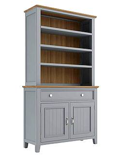 Kredenc LEVANCE AIR R4P z masivu šedomodrá