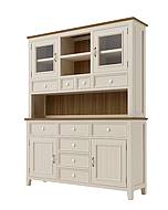 Kredenc LEVANDE AIR R1P z masivu krémová