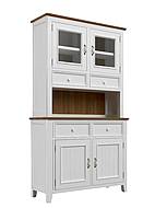 Kredenc LEVANDE AIR R2P z masivu bílý