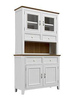 Kredenc LEVANDE AIR R2P z masivu bílý