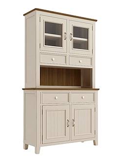 Kredenc LEVANDE AIR R2P z masivu krémová