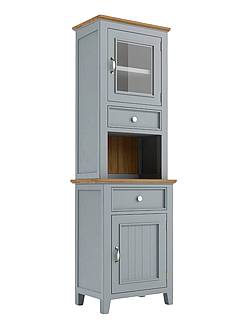 Kredenc LEVANDE AIR R3P z masivu šedomodrá