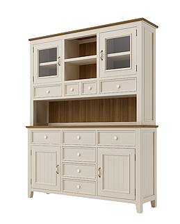 Kredenc LEVANDE R1P z masivu krémová