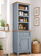 Kredenc LEVANDE SLIM R5P z masivu šedomodrá