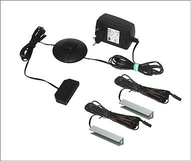 LED osvětlení skleněných polic - 2 klipsny