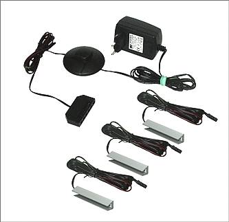 LED osvětlení skleněných polic - 3 klipsny
