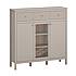 LEO komoda 2d1w3s taupe