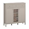 LEO komoda 2d1w3s taupe