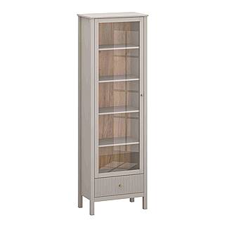 LEO vitrína 1w1s taupe
