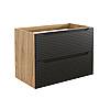 LUXOR BLACK 82-80-2S Skříňka pod umyvadlo