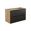 LUXOR BLACK 82-90-2S Skříňka pod umyvadlo
