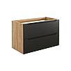 LUXOR BLACK 82-90-2S Skříňka pod umyvadlo