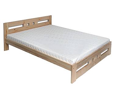Manželská postel z masivu 84 - 160 cm, Bez povrchové úpravy