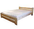 Manželská postel z masivu 86 - 180 cm, Bez povrchové úpravy